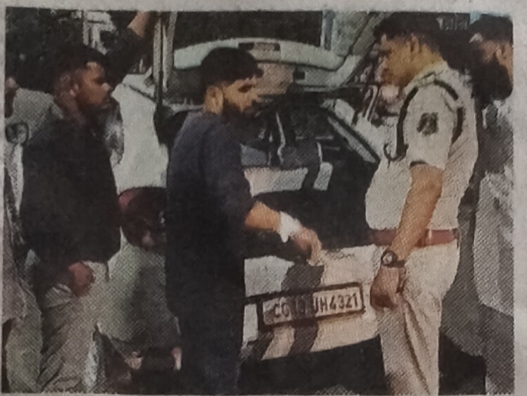 बिलासपुर शहर में पुलिस वालों का देर रात चला जांच अभियान