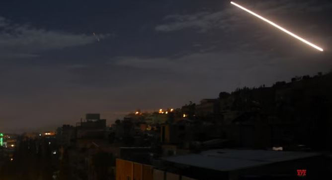 Syrian air Defense intercepted an Israeli Missile Attack